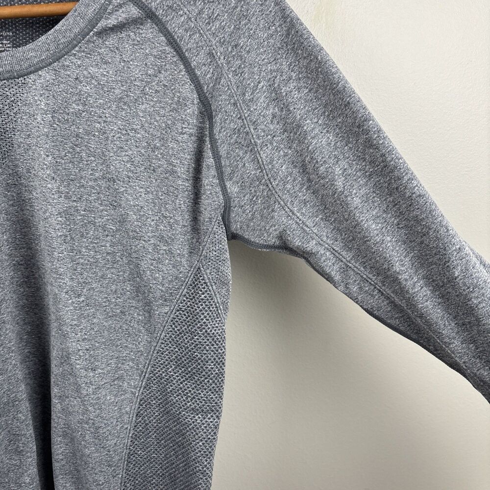 Zella Womens Medium Athletic Pullover Top Space Gray Long Sleeve Thumbholes - Picture 6 of 8